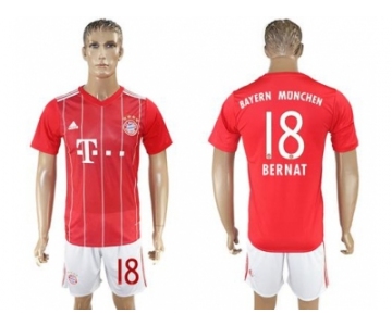 Bayern Munchen #18 Bernat Home Soccer Club Jerseys.