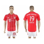 Bayern Munchen #19 Gotze Home Soccer Club Jerse