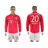 Bayern Munchen #20 Rode Home Long Sleeves Soccer Club Jersey