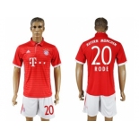 Bayern Munchen #20 Rode Home Soccer Club Jersey