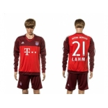 Bayern Munchen #21 Lahm Goalkeeper Long Sleeves Soccer Club Jersey