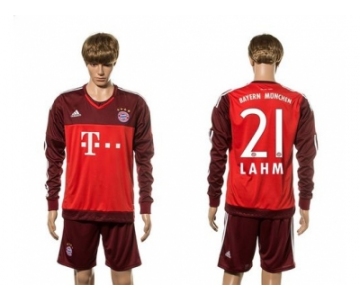 Bayern Munchen #21 Lahm Goalkeeper Long Sleeves Soccer Club Jersey