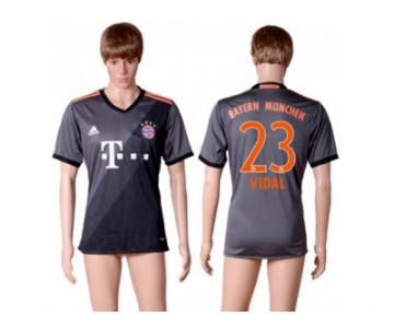 Bayern Munchen #23 Vidal Away Soccer Club Jersey