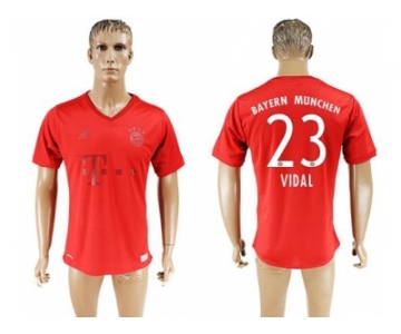 Bayern Munchen #23 Vidal Marine Environmental Protection Home Soccer Club Jersey