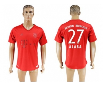 Bayern Munchen #27 Alaba Marine Environmental Protection Home Soccer Club Jersey