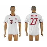 Bayern Munchen #27 Alaba White Soccer Club Jersey