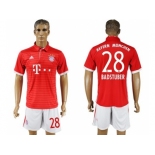 Bayern Munchen #28 Badstuber Home Soccer Club Jerseys