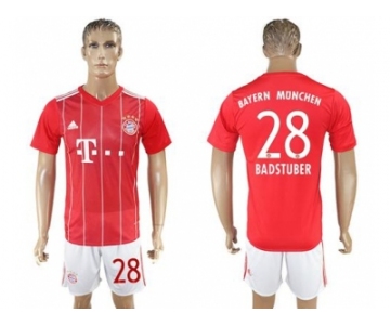 Bayern Munchen #28 Badstuber Home Soccer Club Jerseyss