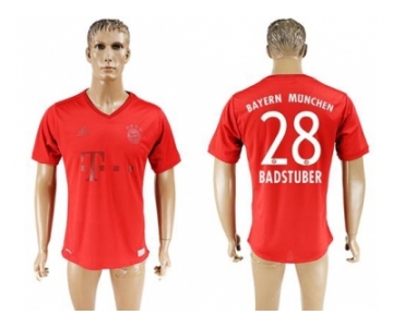 Bayern Munchen #28 Badstuber Marine Environmental Protection Home Soccer Club Jersey