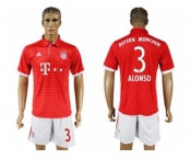 Bayern Munchen #3 Alonso Home Soccer Club Jerseys