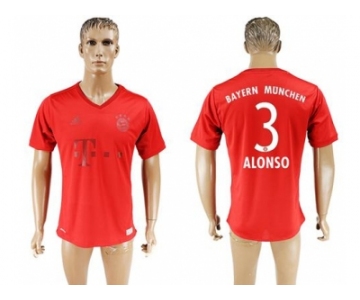 Bayern Munchen #3 Alonso Marine Environmental Protection Home Soccer Club Jersey