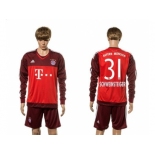 Bayern Munchen #31 Schweinsteiger Goalkeeper Long Sleeves Soccer Club Jersey