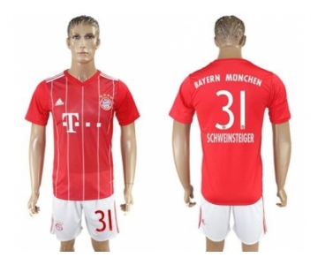 Bayern Munchen #31 Schweinsteiger Home Soccer Club Jerse