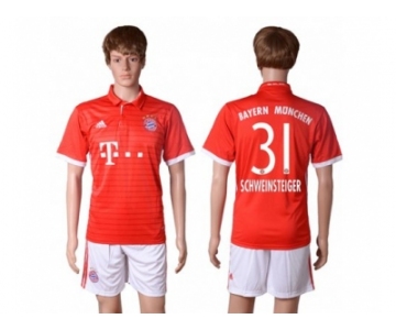 Bayern Munchen #31 Schweinsteiger Home Soccer Club Jersey