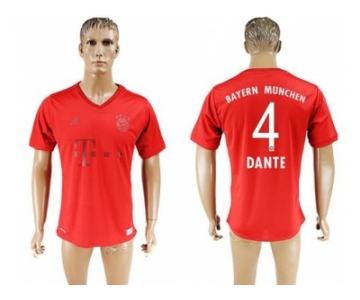 Bayern Munchen #4 Dante Marine Environmental Protection Home Soccer Club Jersey