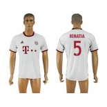 Bayern Munchen #5 Benatia White Soccer Club Jersey