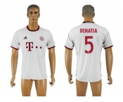 Bayern Munchen #5 Benatia White Soccer Club Jersey