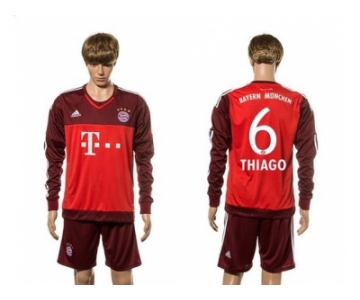 Bayern Munchen #6 Thiago Goalkeeper Long Sleeves Soccer Club Jersey