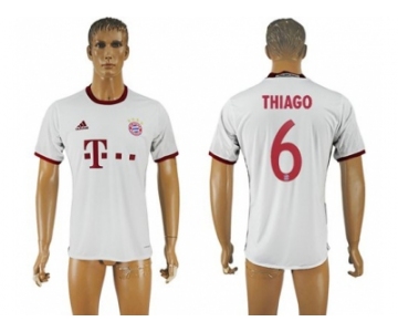 Bayern Munchen #6 Thiago White Soccer Club Jersey