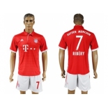 Bayern Munchen #7 Ribery Home Soccer Club Jersey