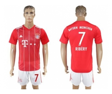 Bayern Munchen #7 Ribery Home Soccer Club Jerseys.