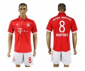 Bayern Munchen #8 Martinez Home Soccer Club Jersey