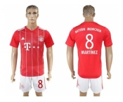 Bayern Munchen #8 Martinez Home Soccer Club Jerseys.