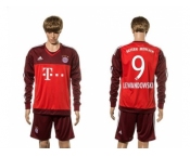 Bayern Munchen #9 Lewandowski Goalkeeper Long Sleeves Soccer Club Jersey