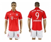 Bayern Munchen #9 Lewandowski Home Soccer Club Jersey