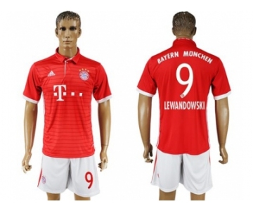 Bayern Munchen #9 Lewandowski Home Soccer Club Jersey