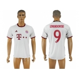 Bayern Munchen #9 Lewandowski White Soccer Club Jersey