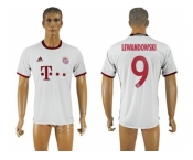 Bayern Munchen #9 Lewandowski White Soccer Club Jersey