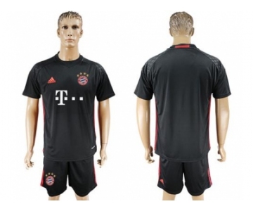 Bayern Munchen Blank Black Goalkeeper Soccer Club Jersey