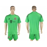 Bayern Munchen Blank Green Goalkeeper Soccer Club Jersey