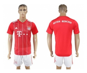 Bayern Munchen Blank Home Soccer Club Jerseys..