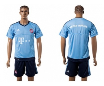 Bayern Munchen Blank Light Blue Goalkeeper Soccer Club Jersey