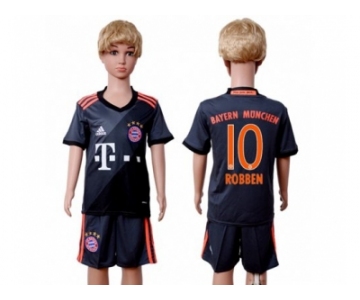 Bayern Munchen #10 Robben Away Kid Soccer Club Jersey