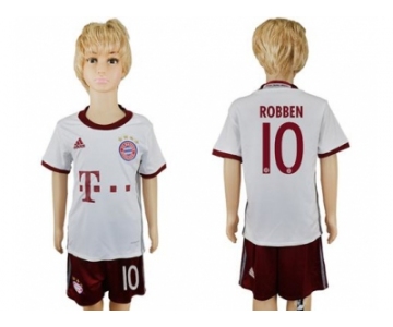 Bayern Munchen #10 Robben SEC Away Kid Soccer Club Jersey