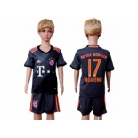 Bayern Munchen #17 Boateng Away Kid Soccer Club Jersey