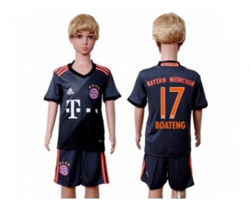 Bayern Munchen #17 Boateng Away Kid Soccer Club Jersey