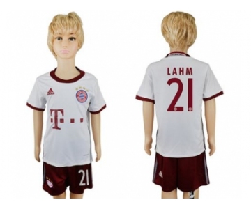 Bayern Munchen #21 Lahm SEC Away Kid Soccer Club Jersey