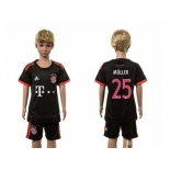 Bayern Munchen #25 Muller SEC Away Kid Soccer Club Jersey