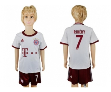 Bayern Munchen #7 Ribery SEC Away Kid Soccer Club Jersey