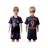 Bayern Munchen #9 Lewandowski Away Kid Soccer Club Jersey