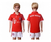 Bayern Munchen Blank Home Kid Soccer Club Jerseys