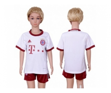 Bayern Munchen Blank SEC Away Kid Soccer Club Jersey