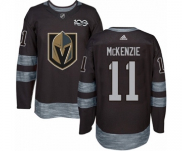 Adidas Vegas Golden Knights #11 Curtis McKenzie Authentic Black 1917-2017 100th Anniversary NHL Jersey