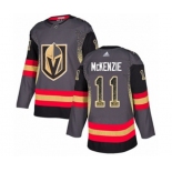 Adidas Vegas Golden Knights #11 Curtis McKenzie Authentic Black Drift Fashion NHL Jersey