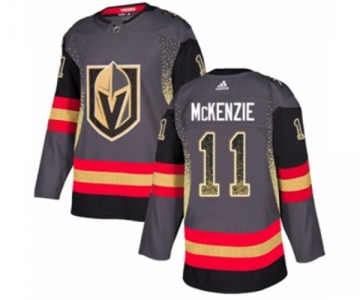 Adidas Vegas Golden Knights #11 Curtis McKenzie Authentic Black Drift Fashion NHL Jersey