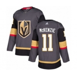 Adidas Vegas Golden Knights #11 Curtis McKenzie Authentic Gray Home NHL Jersey